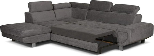 Artic corner grey color sofa