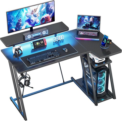 Homidec gaming desk with led - homidec,