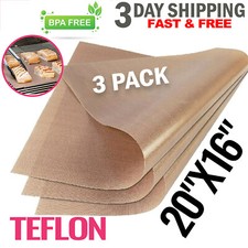 3 Sheets Heat Press Fabric PTFE Teflon Transfer 16 x 20in for Non-Stick Reusable