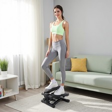 LCD Aerobic Mini Stepper Leg Thigh Fitness Cardio Step Workout Machine Home Gym