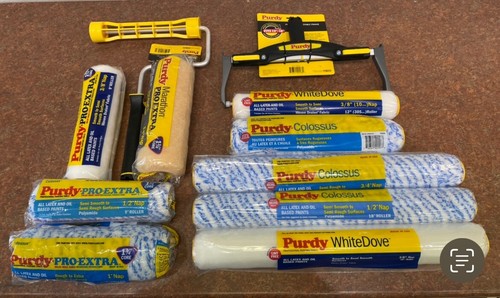 Purdy paint rollers and - paint, frames