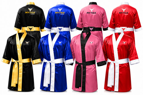 Mytra boxing gown satin robe - boxing,