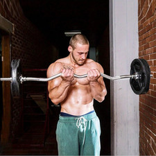 EZ Bar 4ft Curl Barbell with 2