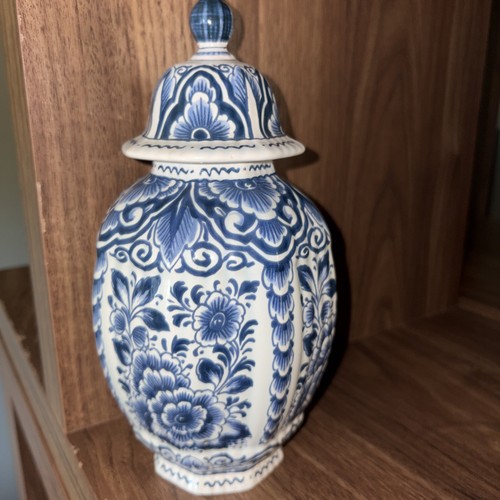 Delft lidded jar classic - , blue