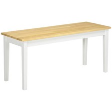 Two-Seater Wooden Dining Bench