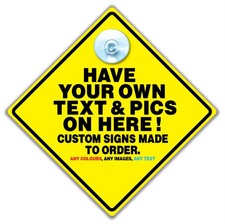 Custom Car Sign Made To Order