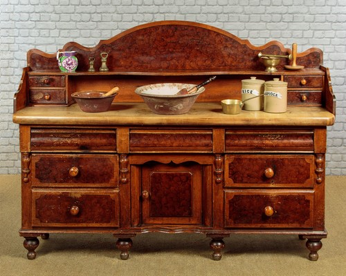 Antique scumble painted pine - scumble,