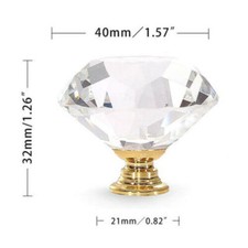 Large Crystal Diamond Glass