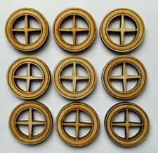 Fairy Door Accessories - 9x Fairy Door Windows (Round Style)