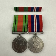 Second World War 1939-1945 Defence Medal And 1939 1945 Medal With Ribbons