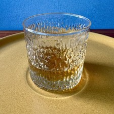 ravenhead siesta bark glass tumbler vintage retro textured whisky glass 70s
