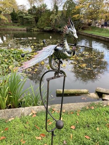 Metal rocking dragon - metal,