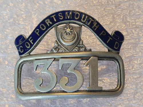 Vintage bus driver - bus, badge