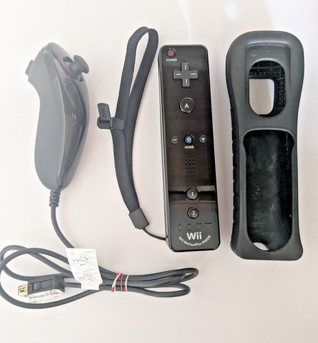Official nintendo wii black - official,