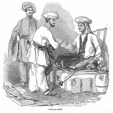 UZBEKISTAN A Bukhara Chief - Antique Print 1844