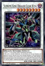 Yugioh 5x Supreme King Dragon Clear Wing MZMI-EN059 Rare 1st Edition - NM