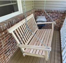 2 Seater Wooden Swing Chair