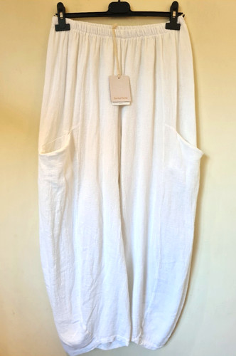 Italian washed linen - linen, trousers