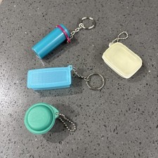 x4 Vintage Tupperware keyrings