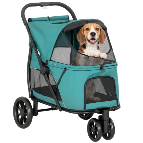 Pawhut dog stroller wheels - pawhut, stroller,