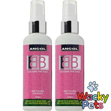 DOG COLOGNE Ancol BB Baby Powder Cologne 100ml x 2. SPECIAL OFFER PRICE