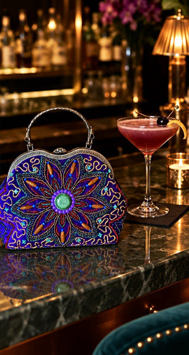 Butler and wilson beaded bag - and,