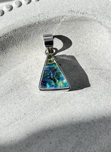 Dichroic glass sterling - &,
