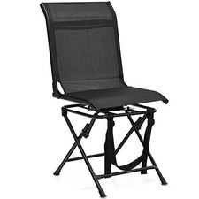 Swivel Hunting Chair Foldable 360°  Free Rotation Chair Spin Chair w/ Mesh Back