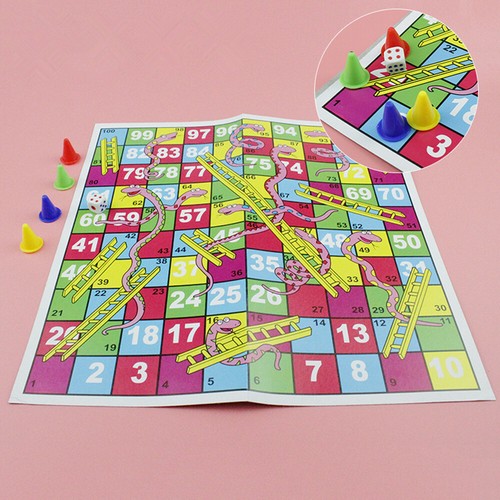 Traditional snakes and ladders - and,
