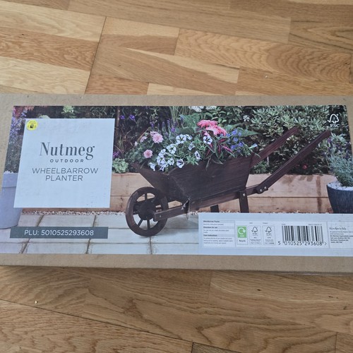 Wooden wheelbarrow flower - wheelbarrow,
