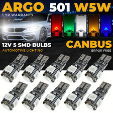 T10 CAR LED BULBS 501 ERROR FREE CANBUS 5 SMD XENON WHITE W5W SIDE LIGHT BULB
