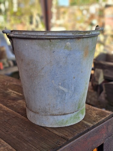 Vintage galvanised riveted - galvanised,