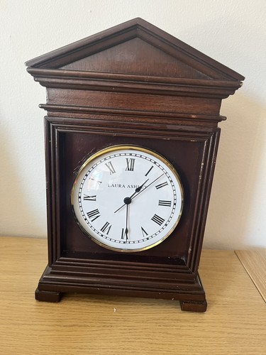 Laura ashley clock - ashley, wooden