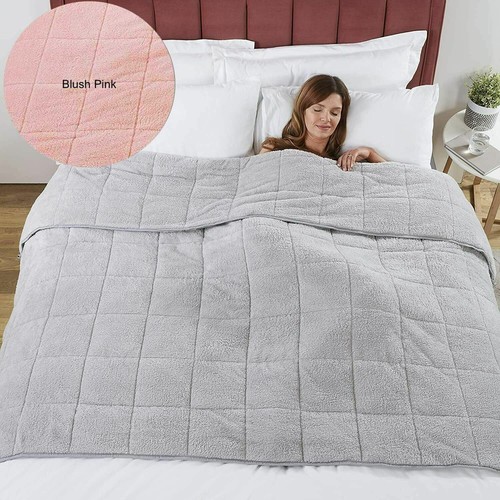 Teddy fleece weighted blanket - weighted,