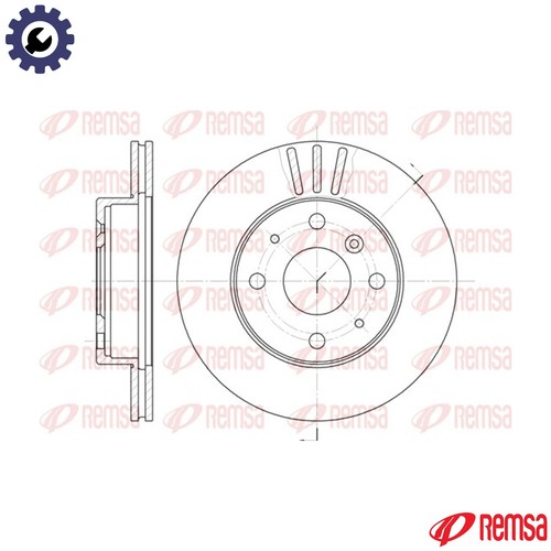 Brake disc 61095 - 2x,