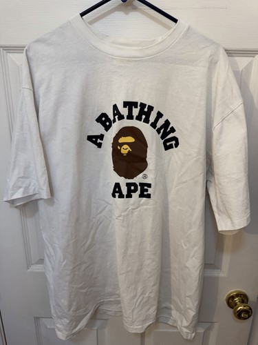 Bape college tee white - bape,