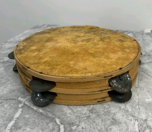Antique tambourine handmade - antique,