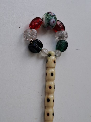 Antique bone lace bobbin with - bone,