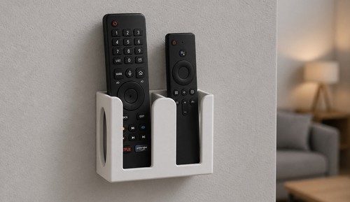 Printed wall mount - printed, remote