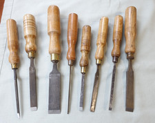 8x FIRMER CHISELS INC. SORBY MARPLES CHARLES TAYLORS USED VG VARIOUS WIDTHS