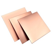 Pure Copper Sheet 0.3mm - 6mm Thickness Guillotine Cut Metal - Multiple Sizes