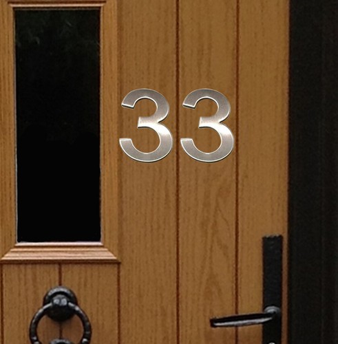 Stick house numbers - stick-on,