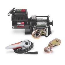 Warrior Ninja Electric Winch2000lb 12v Steel Rope ATV Utility withWired Control 