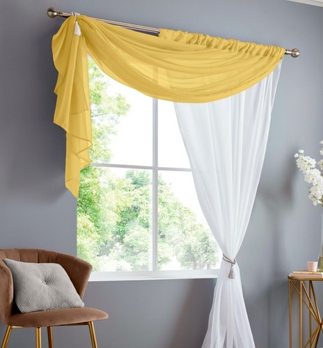 Voile swag curtain double - swag,