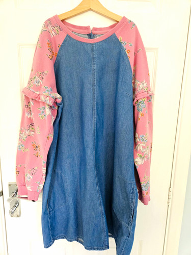Next girls denim shift dress - denim,