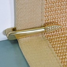 Deluxe Pair of Traditional Polished Brass "Trafalgar" Stair Clips