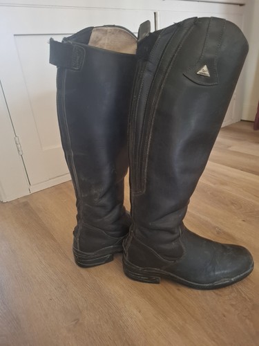 Mountain horse black - black, leather