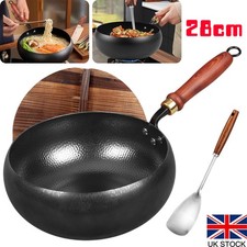 Uncoated Cast Iron Pot Wok