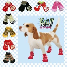 Winter Dog Socks 4pk Non-Slip