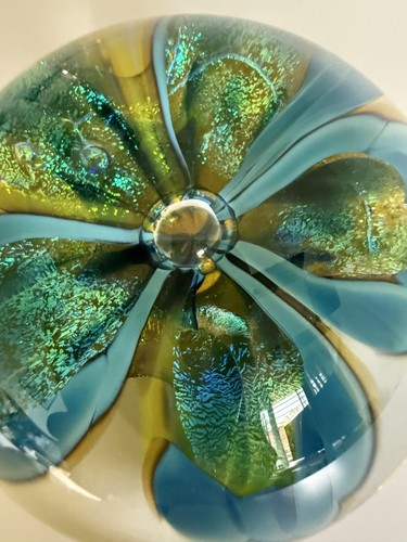 Art glass flower - flower, paperweight
